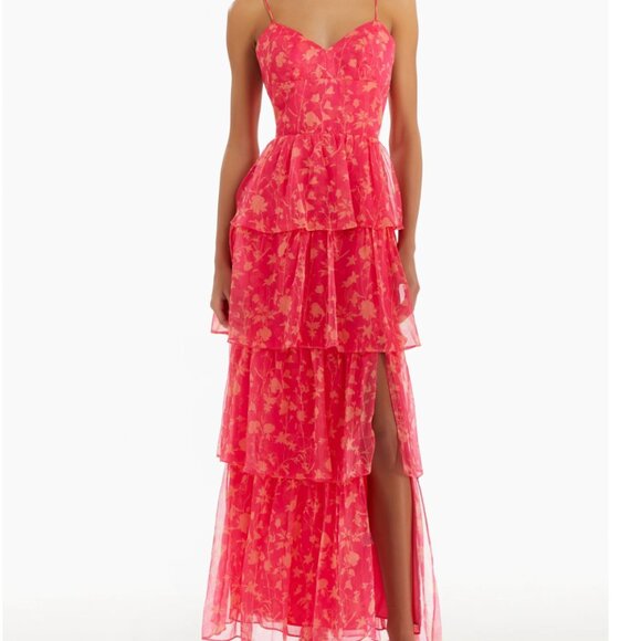 Amanda Uprichard Dresses & Skirts - Amanda Uprichard - Thaddea Maxi Dress in Brookside Print